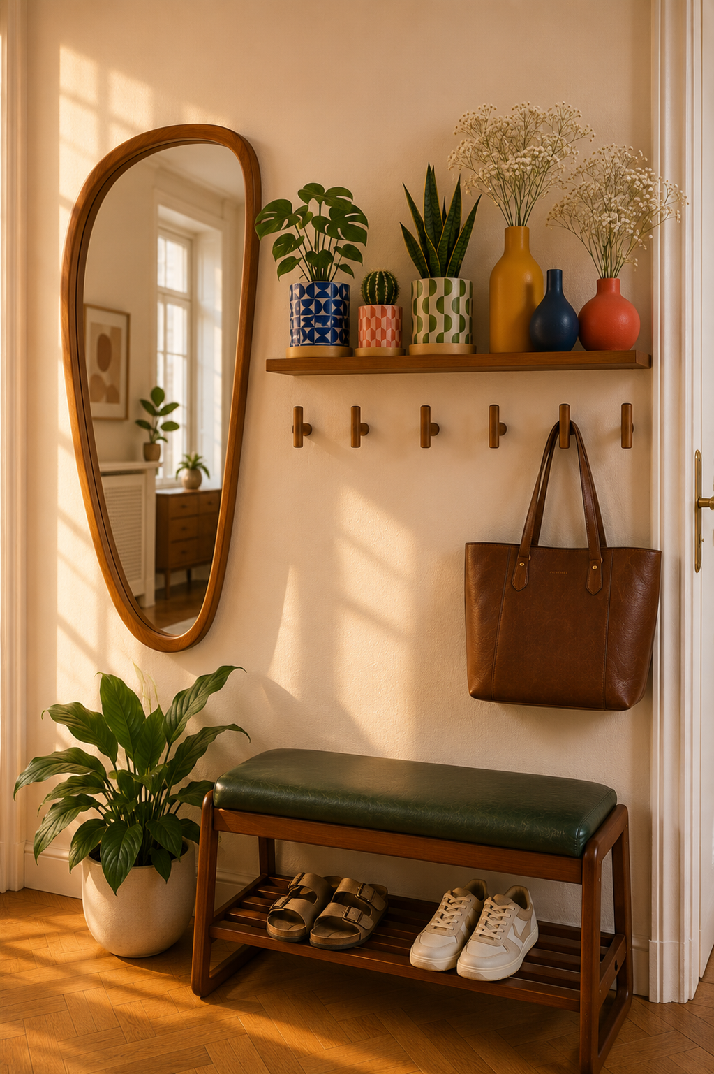 Cozy Entryway Ideas with Warm Wood & Scandinavian Decor