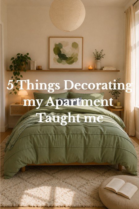 5 Things Decorating my Apartment Taught me