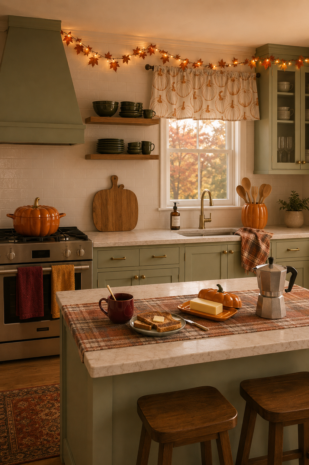 Cozy Fall Kitchen Decor Ideas for a Warm Cottage Style Home 🍂